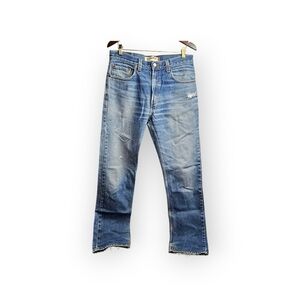 Levi's 505 Regular Fit Light Blue Wash Denim Jeans Men's